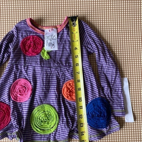 Boutique Freckles & Kitty stretchy bright girl set. Size 3T. NWT - Picture 13 of 13
